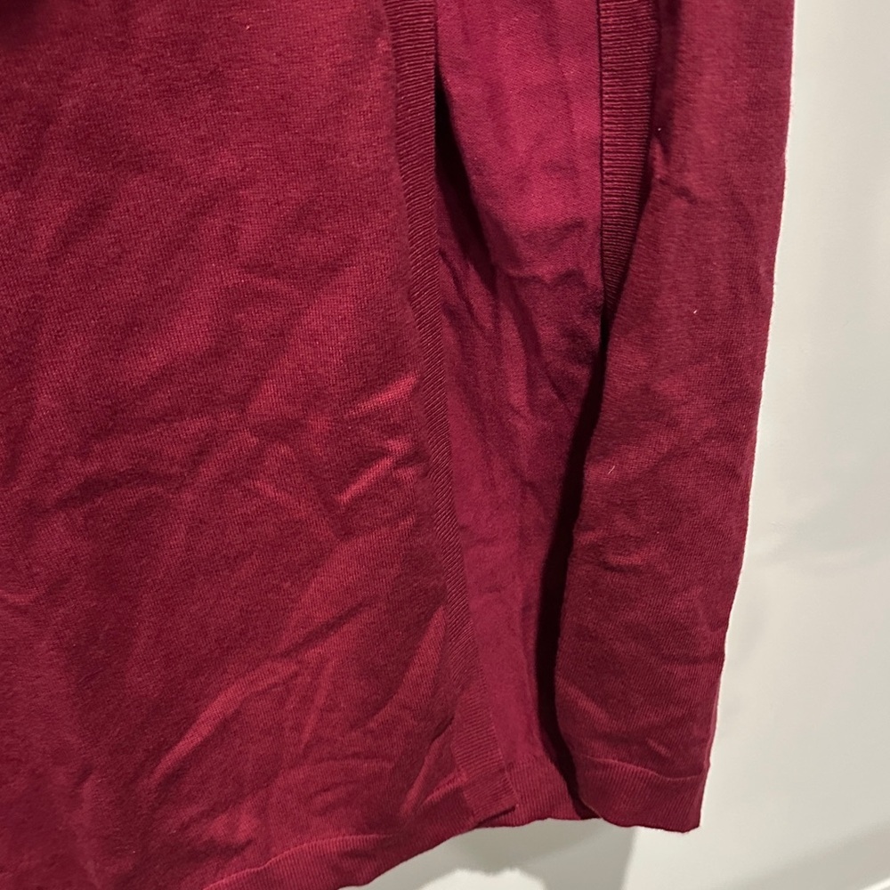 NWT Atoir Burgundy Midi Dress with Asymmetrical Button Detail and split - Picture 6 of 12